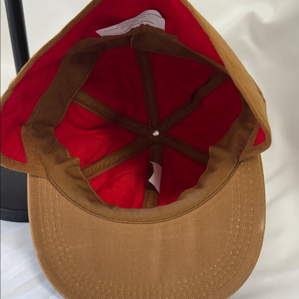 CARHARTT Rare Vintage Ear flap Hat Thermal A15Brown New With Tags! size Small - Picture 4 of 7